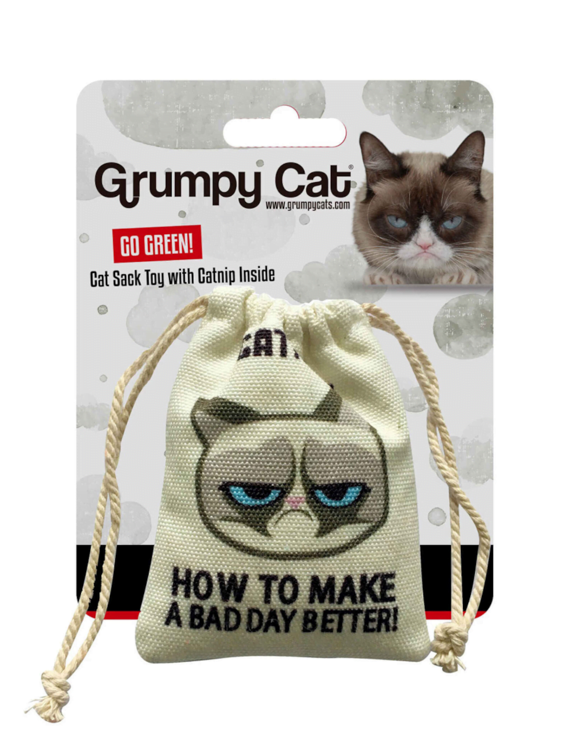 Grumpy Catnip Cat Sack